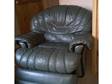 £80 - LEATHER SOFA and Recliner For