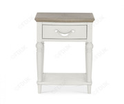 Bentley Designs Montreux Washed Oak and Soft Grey 1 Drawer Nightstand