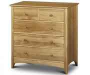 Julian Bowen Kendal Solid Pine 3+2 Drawer Chest | Furniture Direct UK