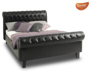 Sareer Richmond Brown Leather Bed Frame | Beds Sale | Beds Direct UK