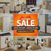  Flat 7% Off on Welcome Bedroom & Living Furniture | Ready Assembled