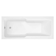 LUX Straight 1700x750mm Shower Bath with QUARTZ option